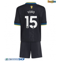 Maglie da calcio Manchester United Leny Yoro #15 Terza Maglia Bambino 2025-26 Manica Corta + Pantaloni corti)
